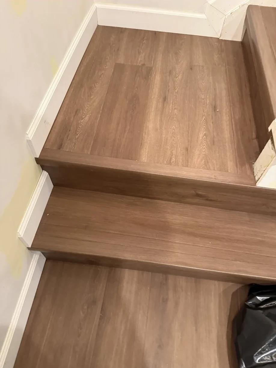 After — finish carpentry detail